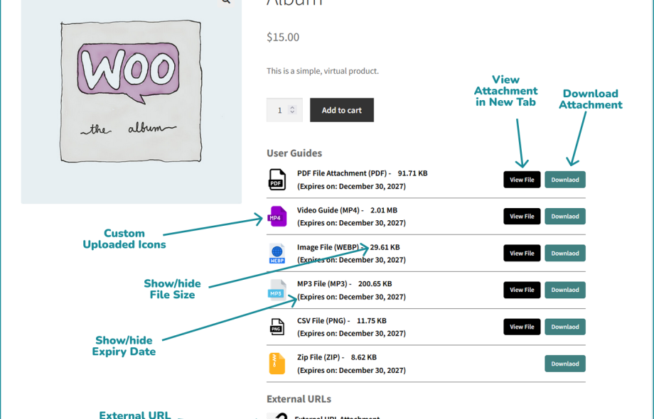 WooCommerce Product Attachment