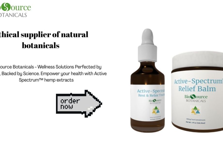 ethical supplier of natural botanicals